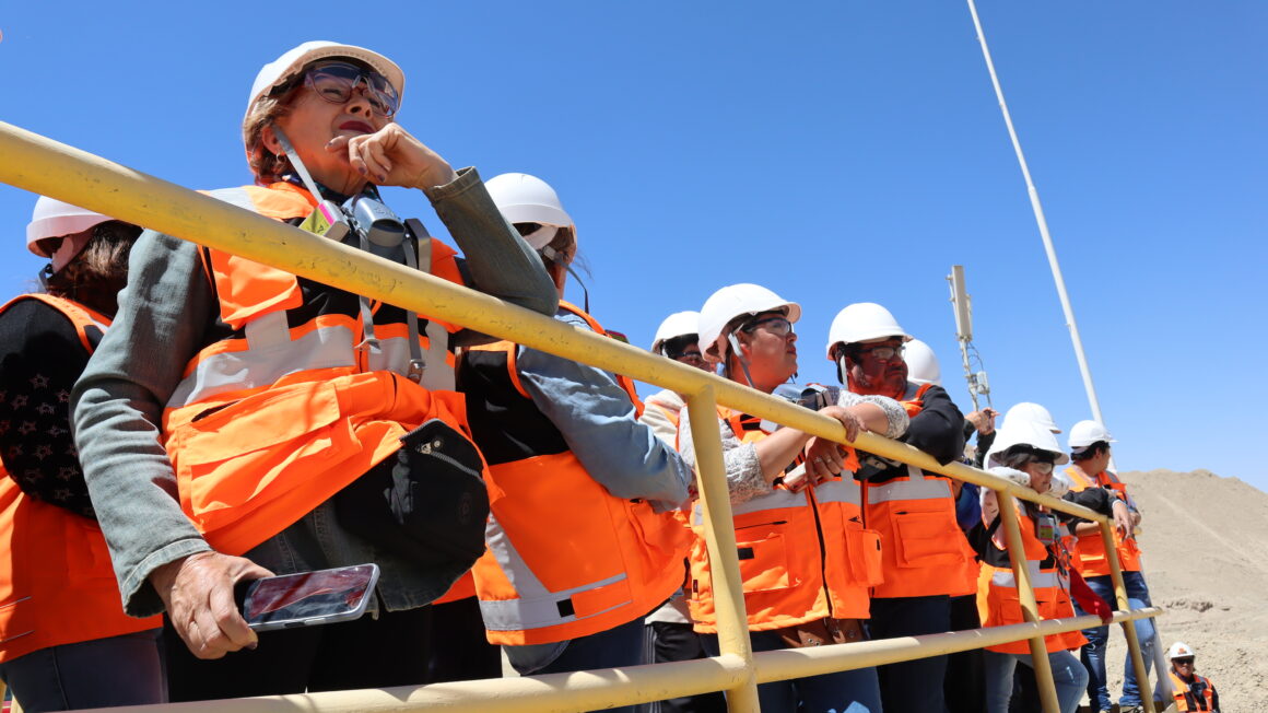 Familiares visitaron a las trabajadoras y trabajadores de la Gerencia de Extracción y Lixiviación de Chuquicamata