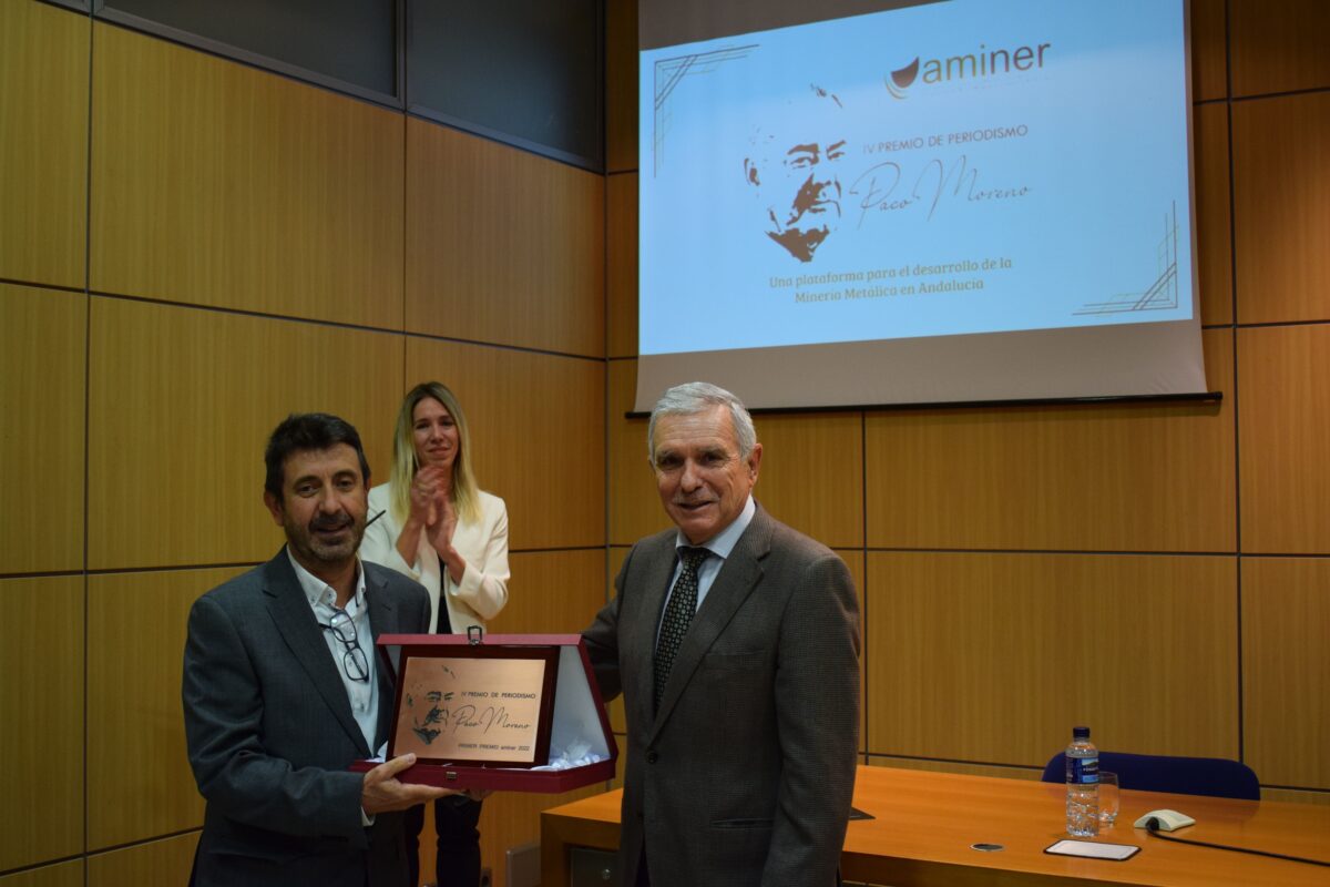 Ginés Donaire gana el IV Premio de periodismo ‘Paco Moreno’ de AMINER sobre minería metálica andaluza