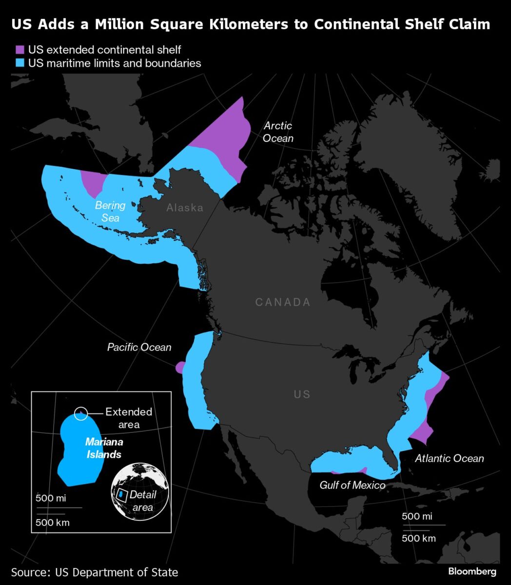 Estados Unidos Reclama Gran Porción del Lecho Marino en un Impulso Estratégico por Recursos