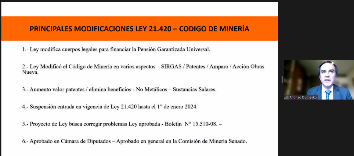 En Seminario de la Cámara Minera de Chile y CAMMIN: