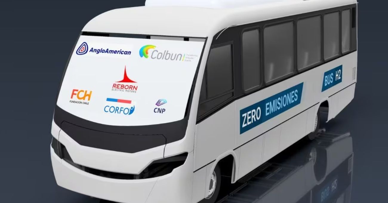 Colbún, Anglo American y Corfo lanzan inédito proyecto para desarrollar el primer bus a hidrógeno verde hecho en Chile