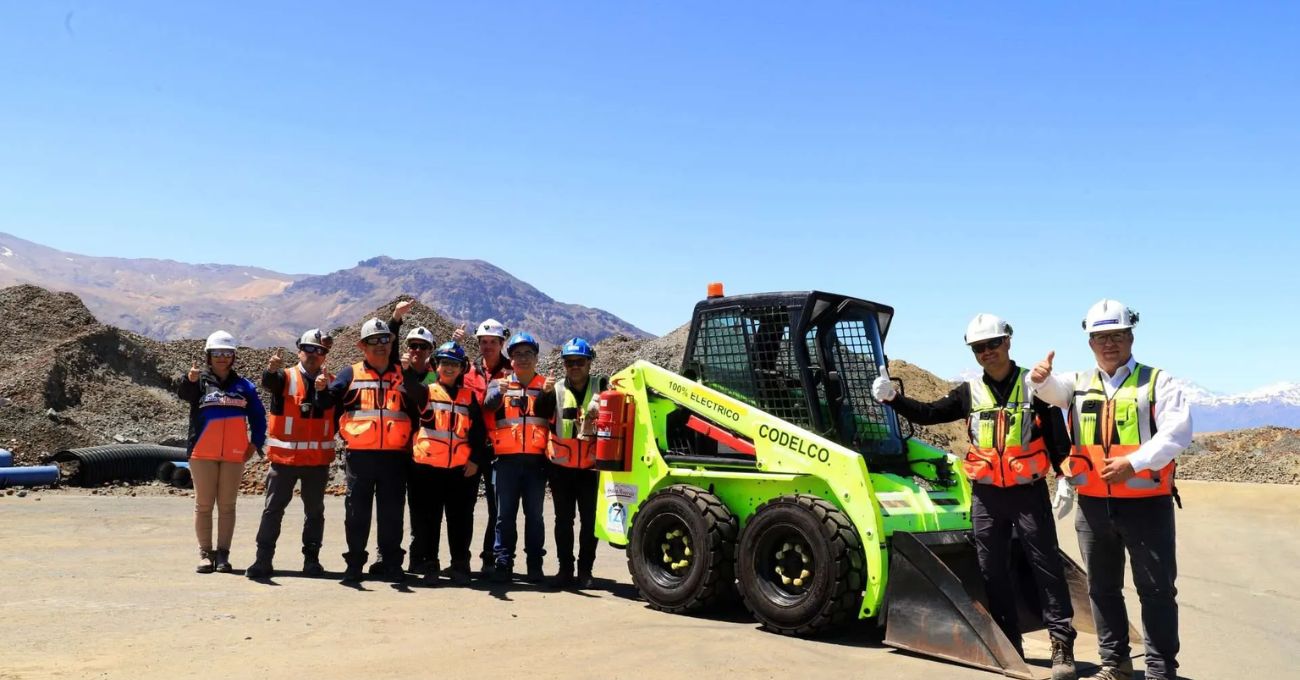 Debuta Minicargador eléctrico en División El Teniente aportando a la electromovilidad minera