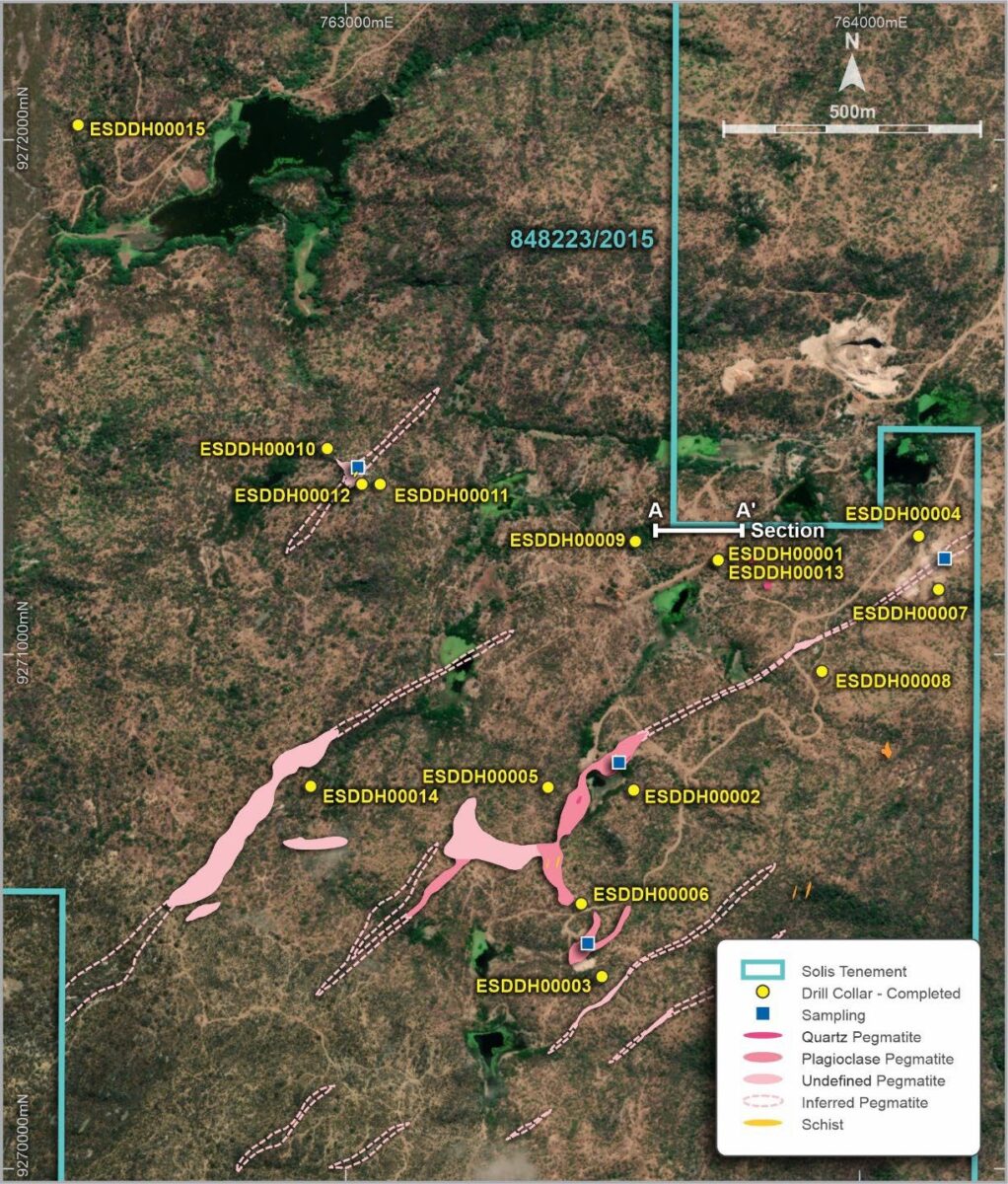Brasil: Solis Minerals anuncia: Actualización de exploración de los prospectos Estrela y Mina Vermelha, Borborema