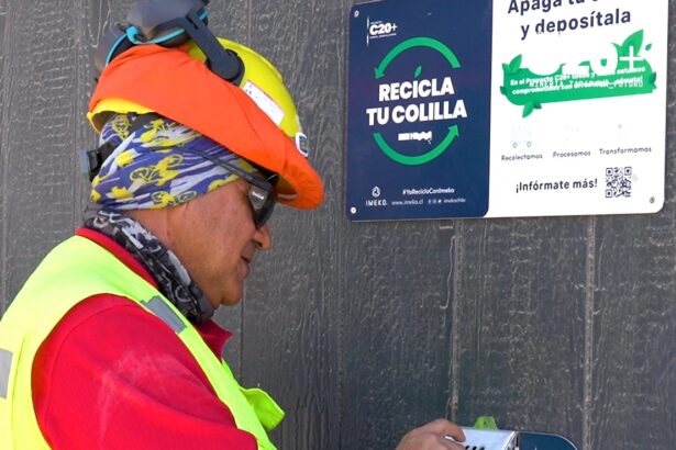 Proyecto C20+ de Collahuasi desarrolla innovadora campaña medioambiental para reutilizar colillas de cigarro