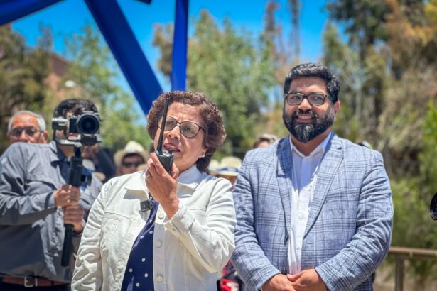 Ministra Aurora Williams comanda inicio de obras de retiro de relave minero del centro de Andacollo 