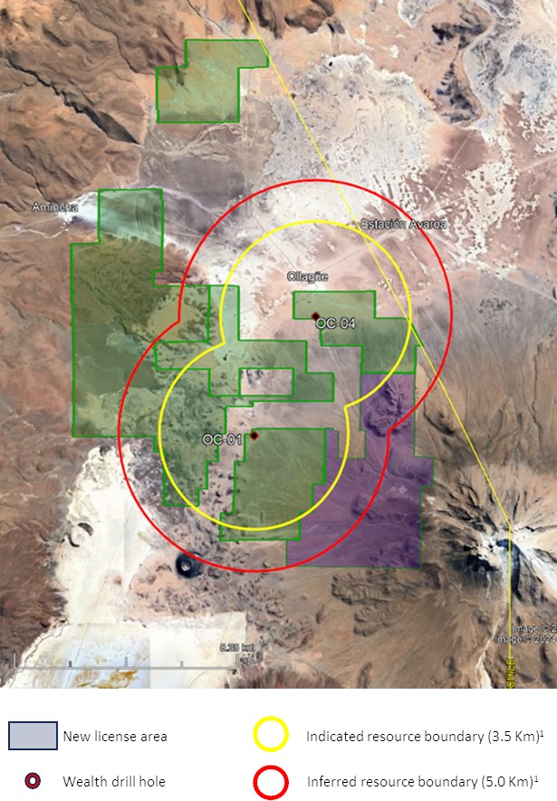 Wealth Minerals adquiere terreno adicional en el proyecto Kuska, Ollagüe Salar