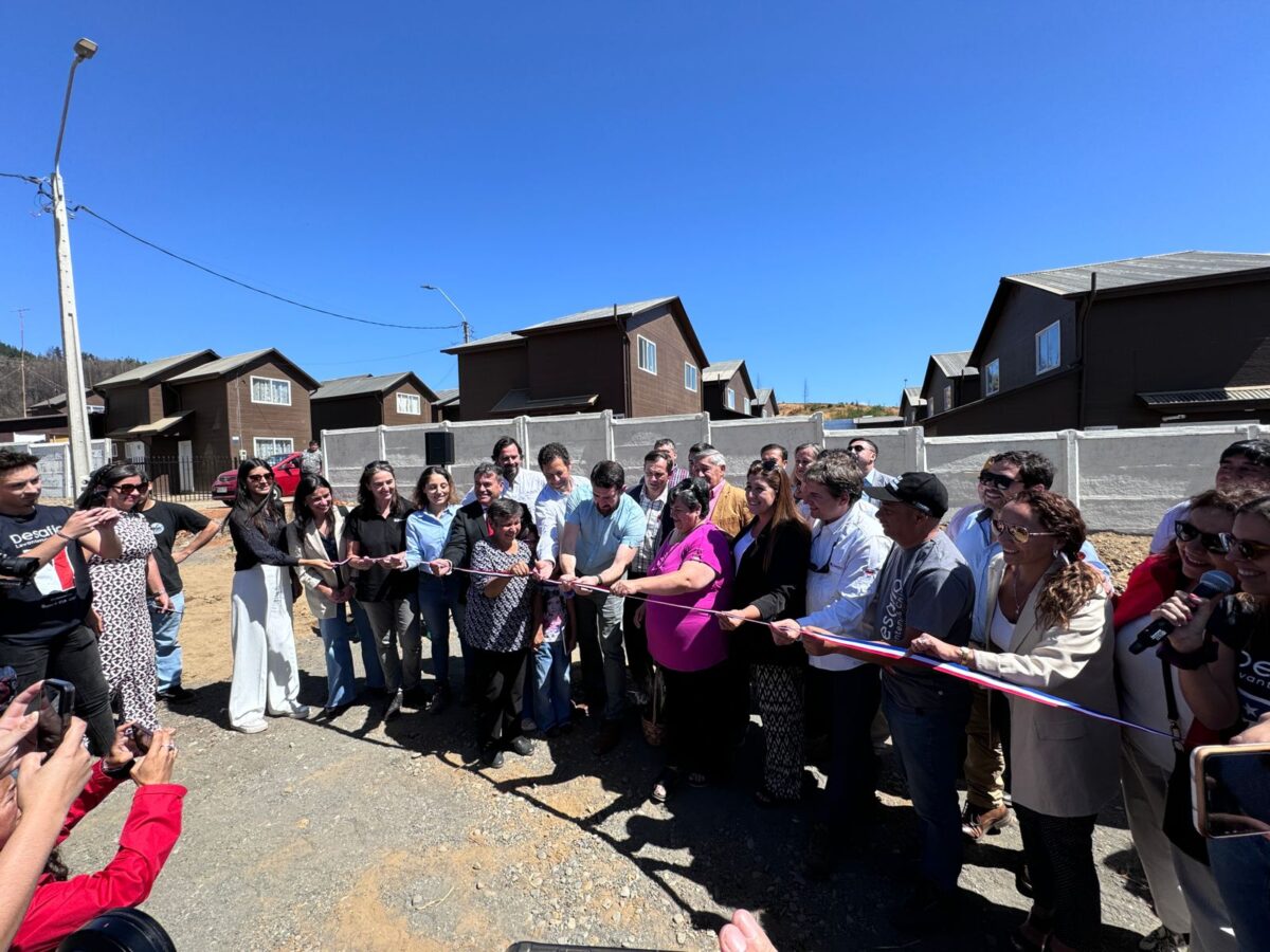 Gobierno Regional, Consejo Minero y Desafío Levantemos Chile celebran la entrega de 48 viviendas junto a familias de Purén y Vilcún