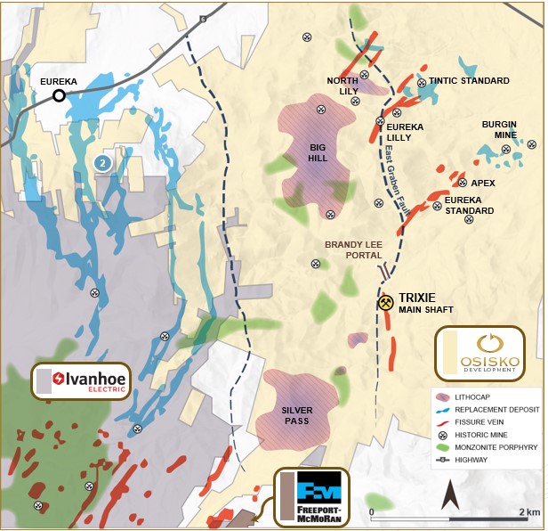 Osisko Development anuncia actualización de recursos minerales para el depósito Trixie y el proyecto Tintic Osisko Development anuncia actualización de recursos minerales para el depósito Trixie y el proyecto Tintic