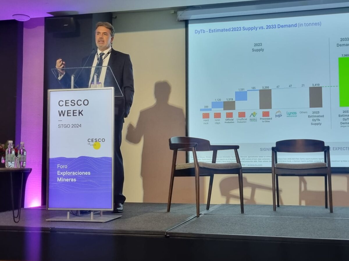 Aclara destaca potencial de Chile en tierras raras limpias en CESCO Week