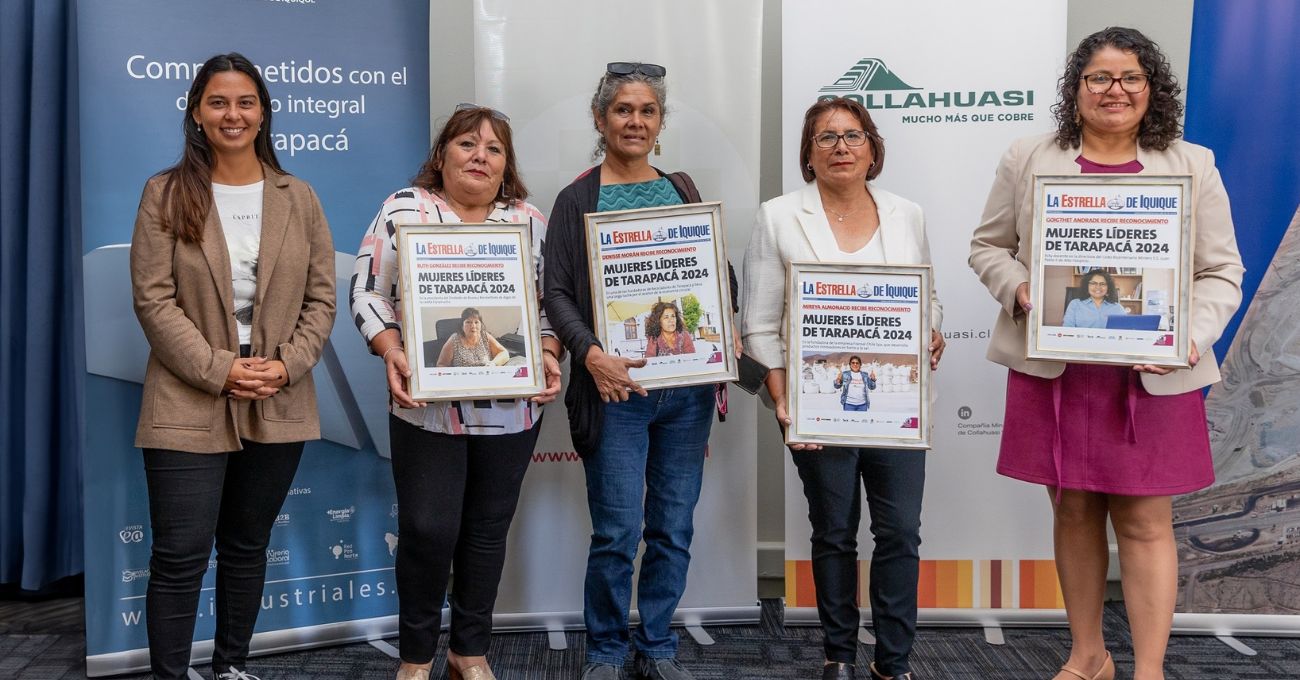 Cinco mujeres vinculadas a proyectos de Collahuasi fueron reconocidas como “Líderes” en Tarapacá