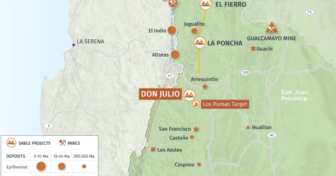 Argentina: Sable Resources proporciona actualización de la temporada de exploración de campo 2023-2024 para el proyecto Don Julio en San Juan,