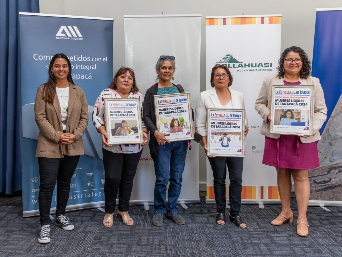 Cinco mujeres vinculadas a proyectos de Collahuasi fueron reconocidas como “Líderes” en Tarapacá