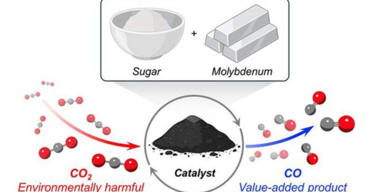 Un catalizador innovador destruye el CO2 utilizando azúcar y molibdeno