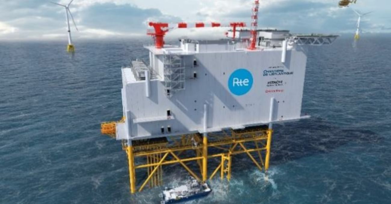 RTE y consorcio Chantiers de l'Atlantique – Hitachi Energy firman contrato para la construcción de infraestructura para parques eólicos marinos en Francia