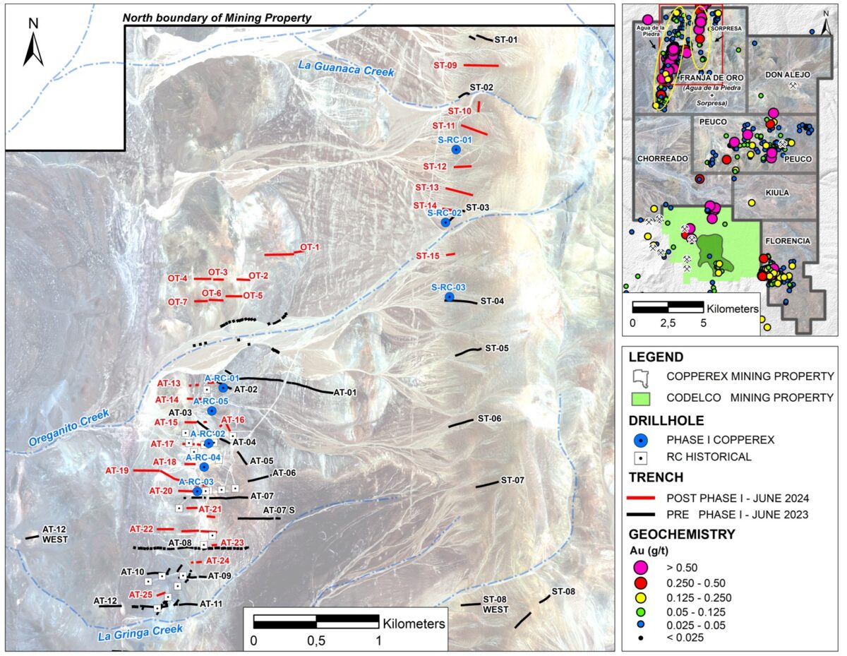CopperEx Resources extrae 0,26 g/t de oro en 40 metros en el programa de excavación de zanjas de seguimiento en Agua de la Piedra y Sorpresa CopperEx Resources extrae 0,26 g/t de oro en 40 metros en el programa de excavación de zanjas de seguimiento en Agua de la Piedra y Sorpresa