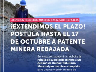 Seremi de Minería de Copiapó anuncia extensión de postulación al beneficio de rebaja de patente minera