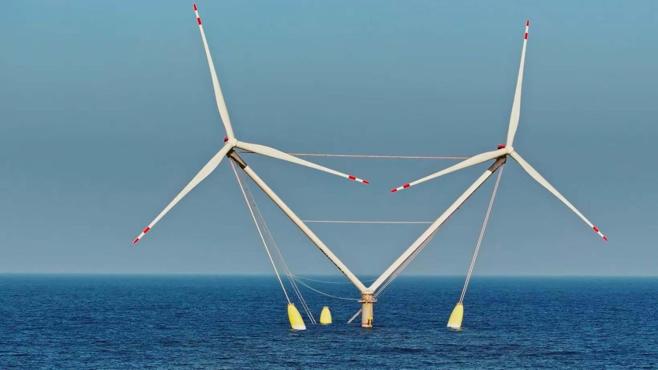 MingYang Lanza Ocean X: La Primera Turbina Eólica de Doble Cabezal del Mundo Eleva la Eficiencia en el Parque Marino Yangjiang Qingzhou IV