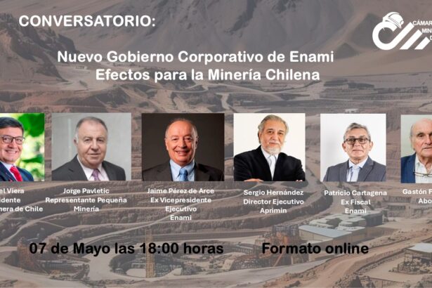 La Cámara Minera de Chile realizará conversatorio sobre el nuevo Gobierno Corporativo de Enami 