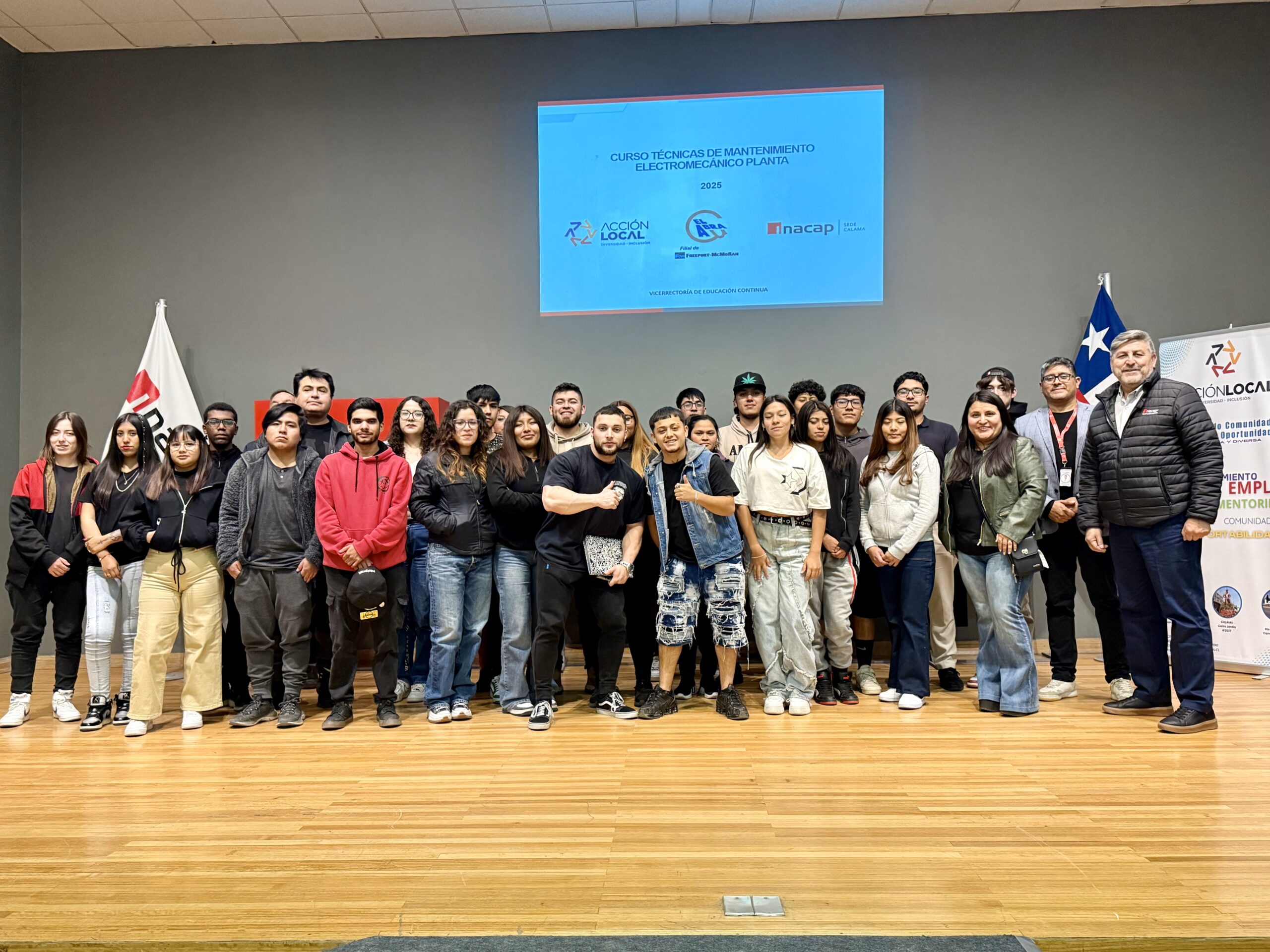 Minera El Abra lanza programa de capacitación en mantenimiento eléctrico para estudiantes egresados del Colegio Don Bosco