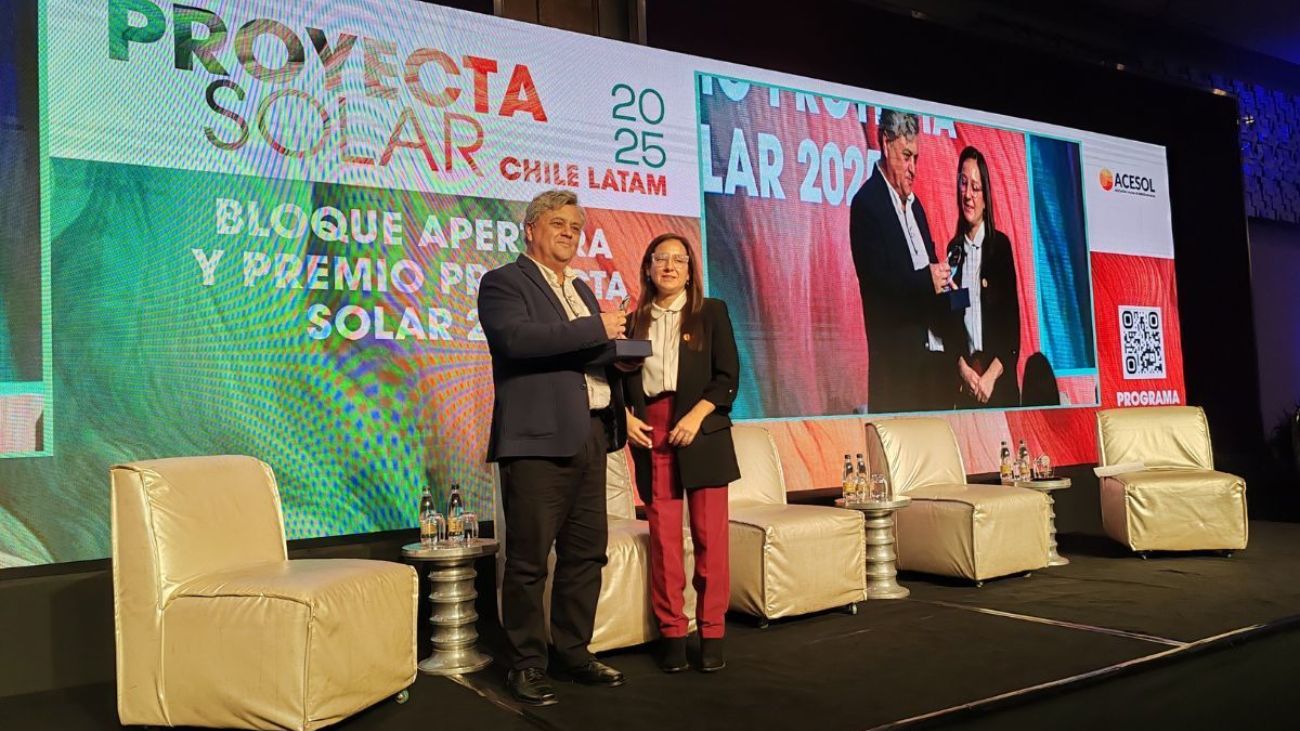 Rodrigo Palma galardonado con el Premio Proyecta Solar 2025 por su liderazgo en energías renovables en Chile