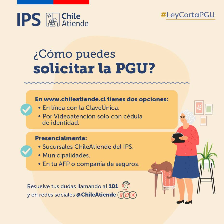 ¿Te corresponden $220.000 mensuales? Revisa con tu RUT si puedes acceder a la PGU Pensión Garantizada Universal. IPS