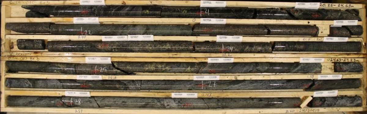 Canadá: Ramp Metals completa el programa de perforación de primavera y anuncia mineralización adicional en Rush Target
