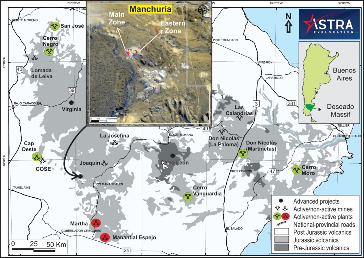 Argentina: Astra Exploration intercepta 199,3 g/t de oro y 228 g/t de plata a lo largo de 0,6 metros y múltiples vetas de alta ley en La Manchuria Argentina: Astra Exploration intercepta 199,3 g/t de oro y 228 g/t de plata a lo largo de 0,6 metros y múltiples vetas de alta ley en La Manchuria