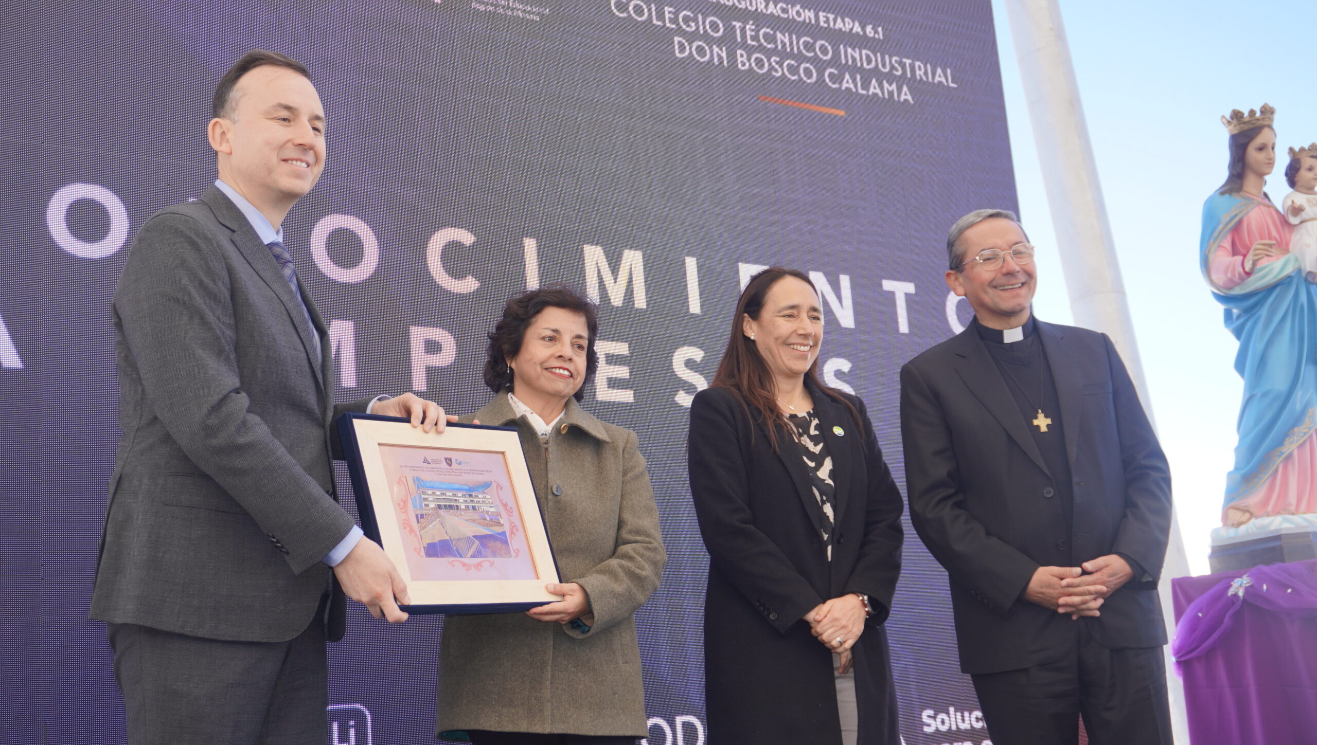 Con el apoyo de Minera El Abra, Colegio Don Bosco Calama inaugura nueva etapa de ampliación