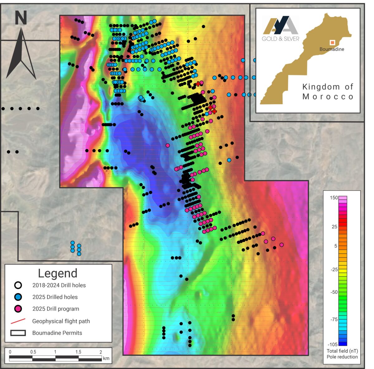 Marruecos: Aya Gold & Silver reporta resultados de exploración de alta ley en Boumadine, extiende la zona de Imariren a 0,7km y agrega 4 nuevos permisos regionales