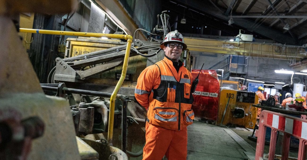 “Es un orgullo trabajar en uno de los sectores más históricos de la mina”