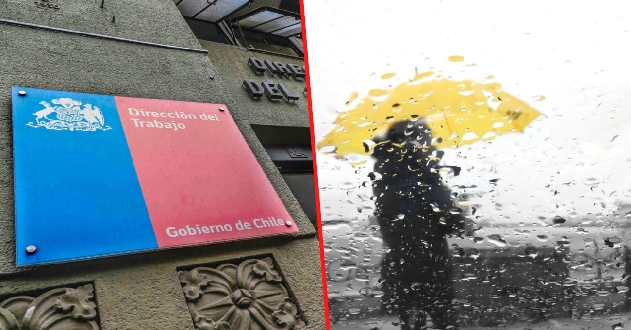 ¿Faltaste al trabajo por la lluvia? Esto dice la Dirección del Trabajo