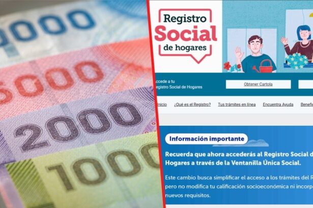 Bonos para el 40% más vulnerable del Registro Social de Hogares en Chile