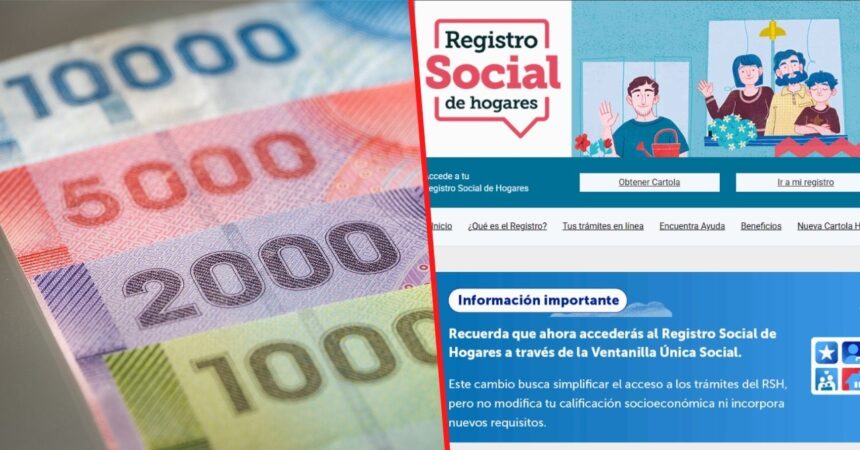 Bonos para el 40% más vulnerable del Registro Social de Hogares en Chile