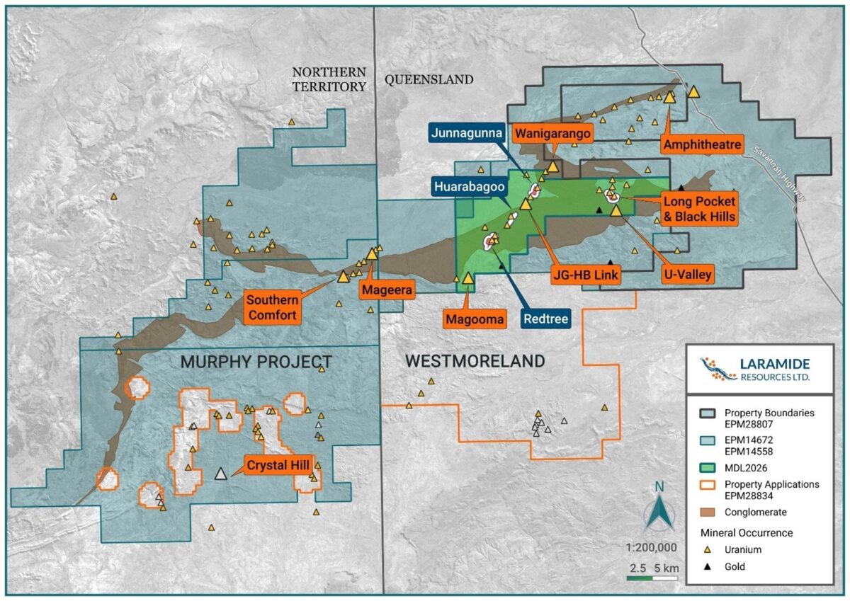 Australia: Laramide Resources obtuvo una licencia de desarrollo minero para el proyecto de uranio de Westmoreland Australia: Laramide Resources obtuvo una licencia de desarrollo minero para el proyecto de uranio de Westmoreland