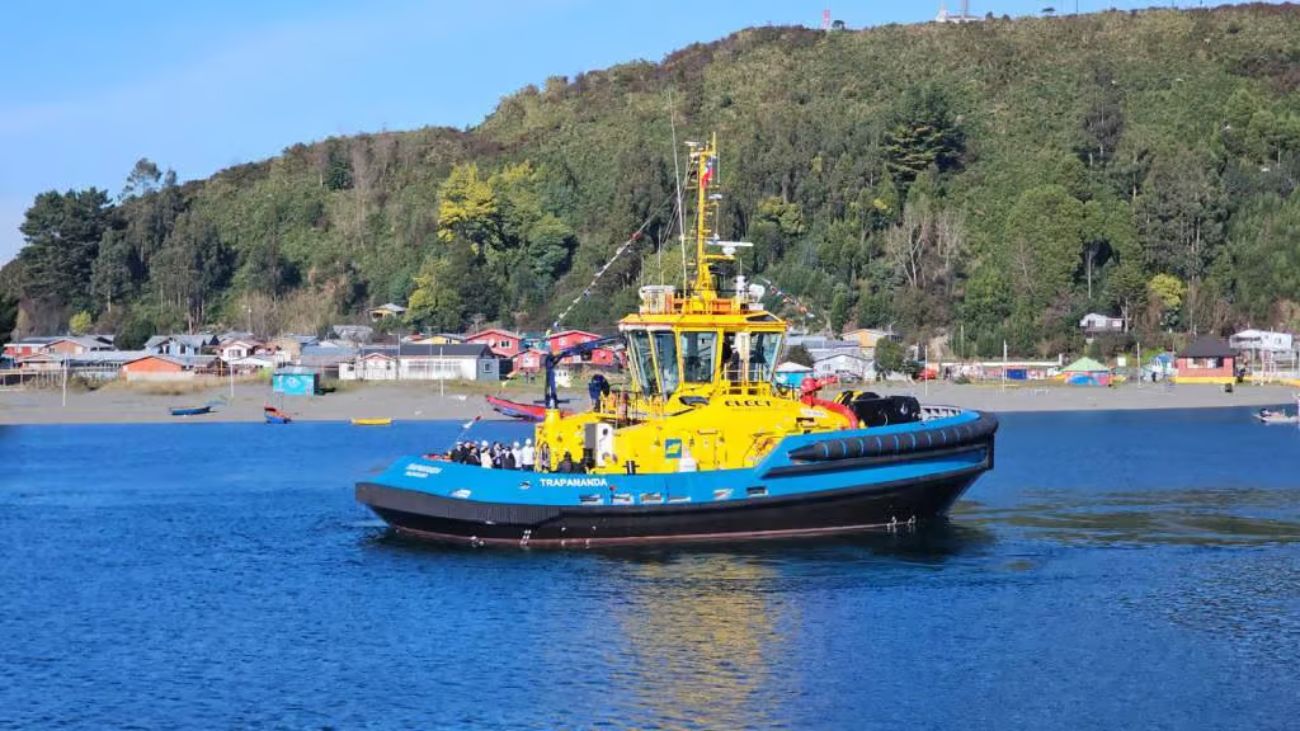 SAAM inaugura Trapananda en Puerto Chacabuco: Primer remolcador eléctrico de Latinoamérica para una navegación sostenible