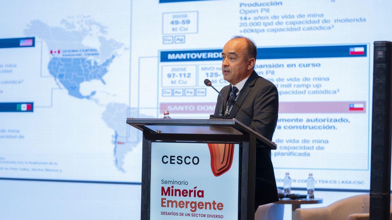 Capstone Copper destaca avances de Santo Domingo en minería chilena