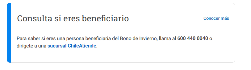 Bono Invierno: El pago único de $81.257 que no requiere postulación y quizás no sabías que te correspondía ChileAtiende bono Invierno