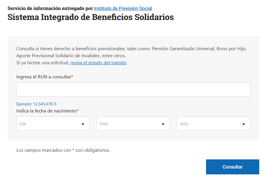 Sistema Integrado de Beneficios Solidarios PGU