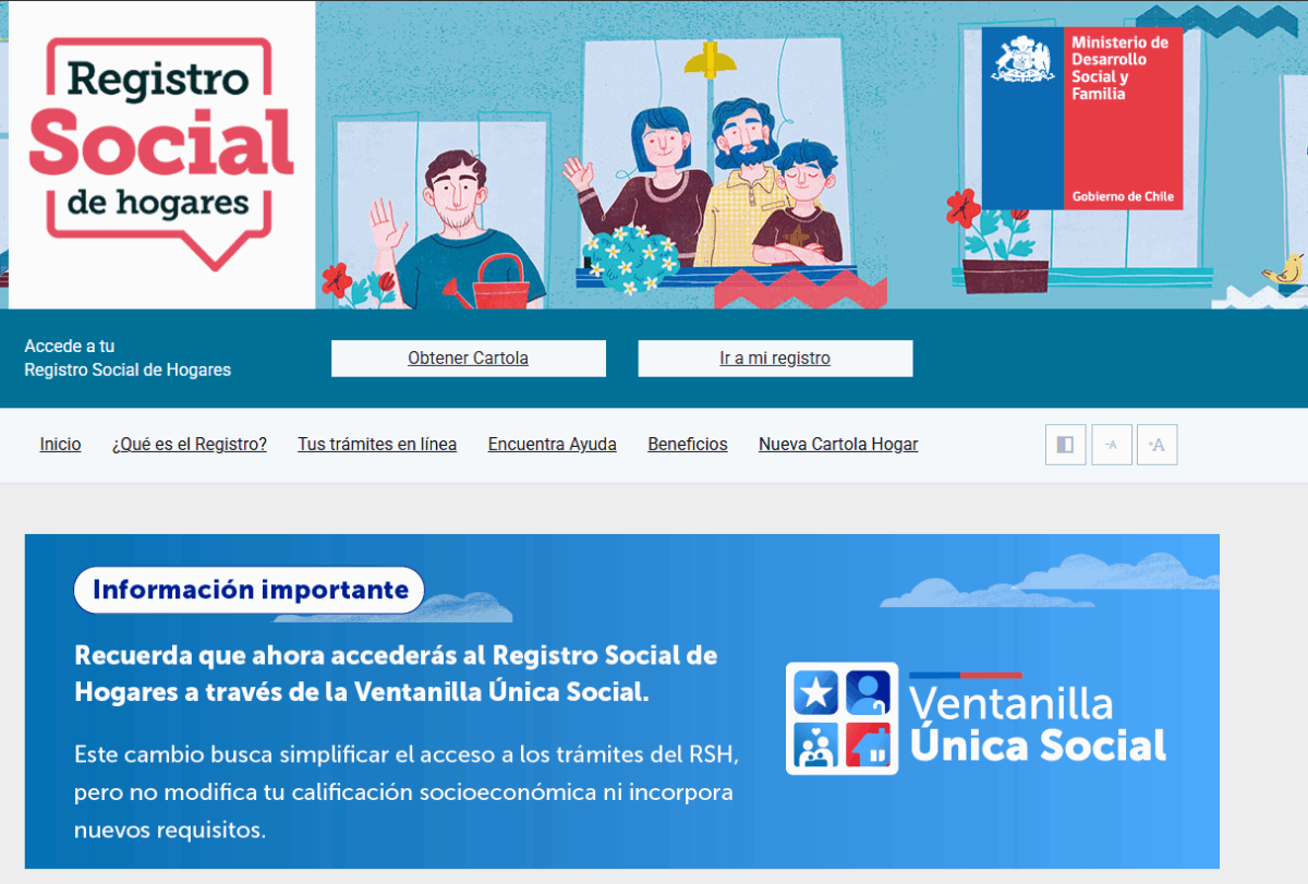 Bonos para el 40% más vulnerable del Registro Social de Hogares: conoce los beneficios disponibles Registro Social de Hogares (RSH) – Ministerio de Desarrollo Social y Familia