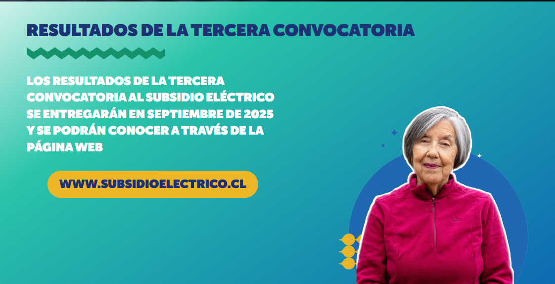 Subsidio Eléctrico 2025: cómo saber si fuiste seleccionado y cuál es el monto Resultados de la tercera convocatoria Subsidio Eléctrico