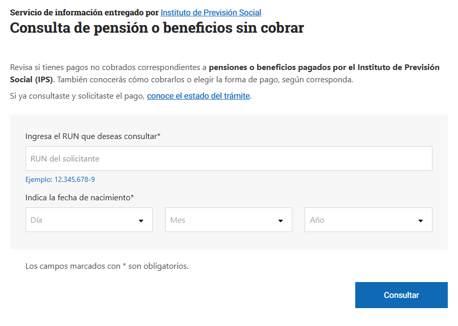 Revisa con tu RUT si tienes bonos o beneficios sin cobrar en julio Consulta de pensión o beneficios sin cobrar IPS
