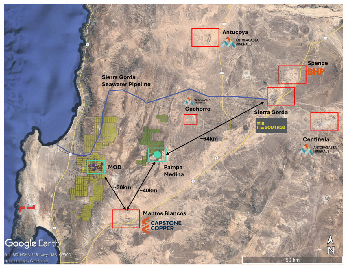 Perforadoras de cobre Marimaca Sulfuros de Pampa Medina – Intersectas Excepcionales 6m de 12.0% Cu dentro de 26m de 4.1% Cu en Bornita dominante en SMRD-13, 40m de 2.1% Cu en SMD-02