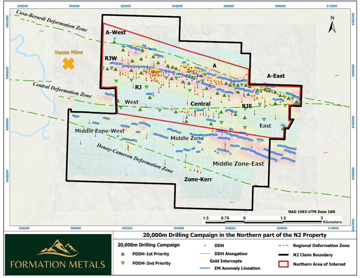 Formation Metals amplía el programa inaugural de perforación en el proyecto Advanced N2 Gold a 7.500 metros totalmente financiados Formation Metals amplía el programa inaugural de perforación en el proyecto Advanced N2 Gold a 7.500 metros totalmente financiados
