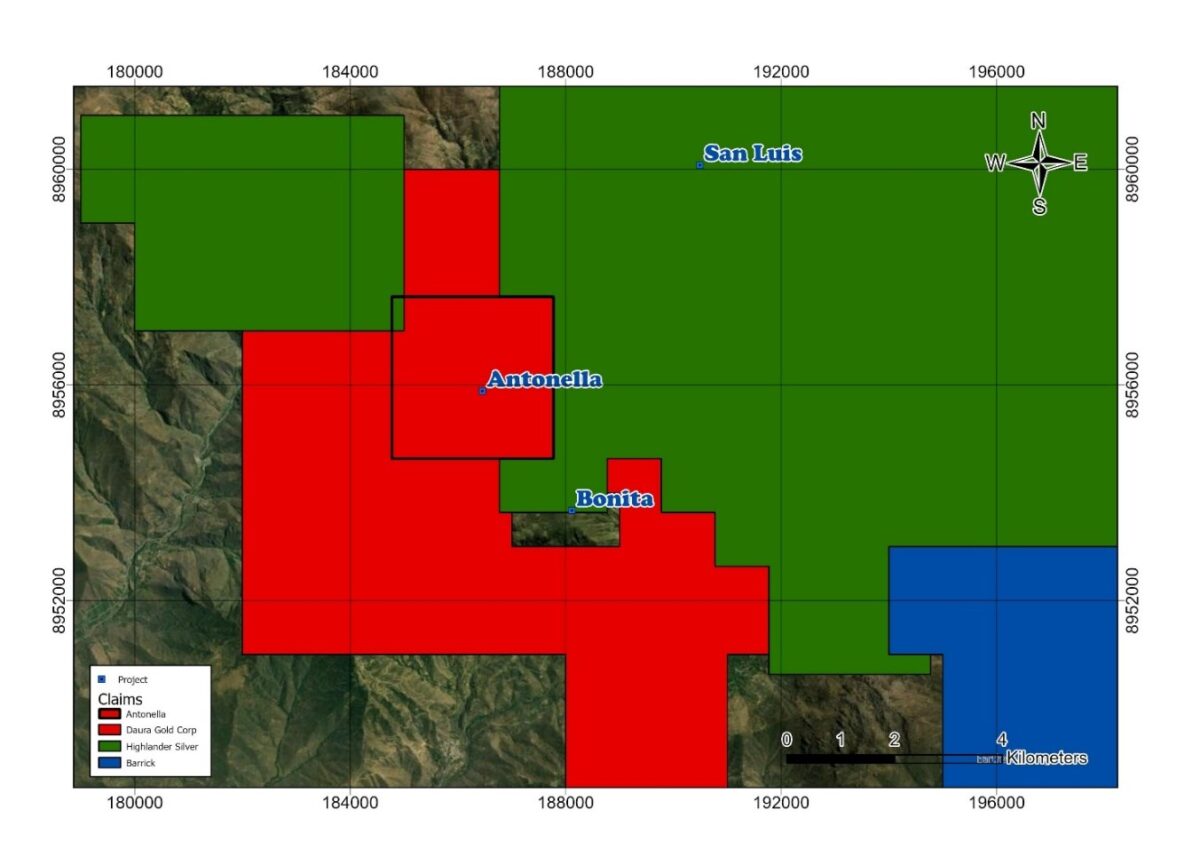 Perú: Daura Gold anuncia programa de exploración en el proyecto Antonella Perú: Daura Gold anuncia programa de exploración en el proyecto Antonella