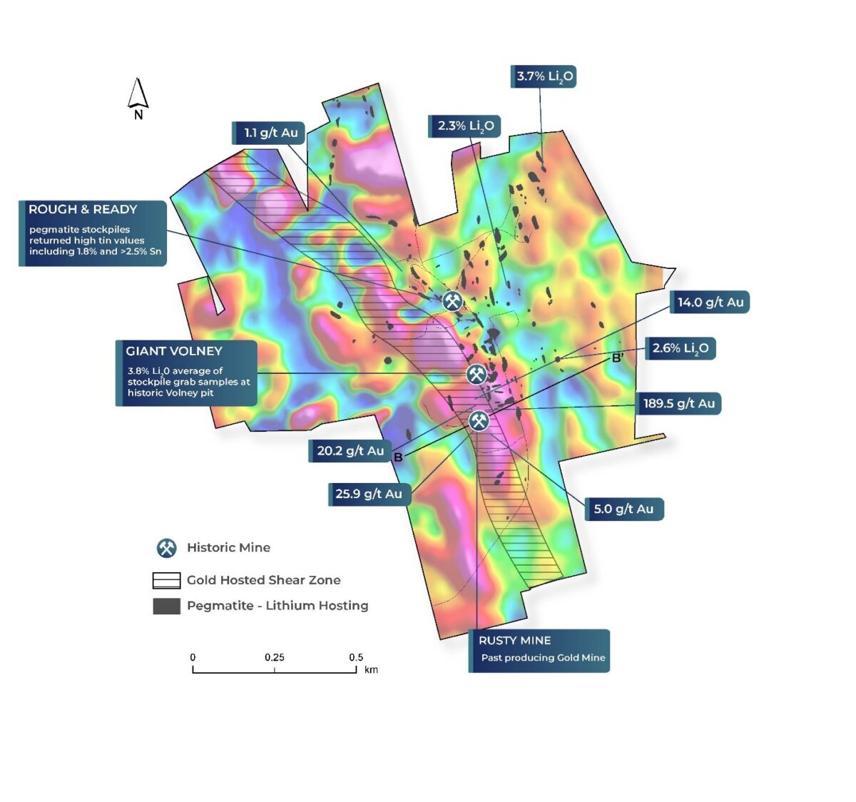Lion Rock Resources informa los resultados de un estudio magnético de alta resolución y una inversión 3D en el proyecto Volney, Dakota del Sur