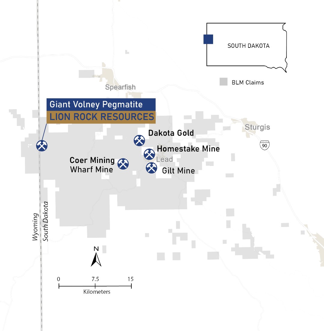 Lion Rock Resources informa los resultados de un estudio magnético de alta resolución y una inversión 3D en el proyecto Volney, Dakota del Sur
