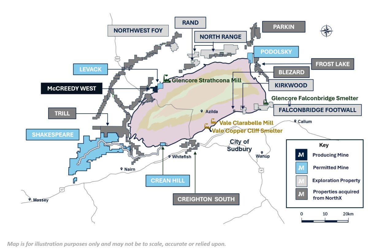 Magna Mining intercepta la mineralización de níquel de contacto cercano a la superficie con una ley de 2.3% Ni, 0.7% Cu en 28.0 metros en la mina Levack