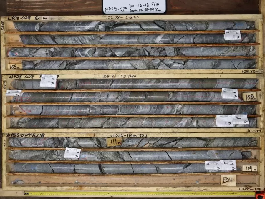 Nova Pacific Metals informa fuertes intercepciones que incluyen 2,5 g/t AuEq en 10 m, 4,0 g/t AuEq en más de 6,05 m y 1,7 g/t AuEq en 12 m en el proyecto Lara VMS en la isla de Vancouver