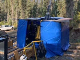 Perforación en curso en la propiedad insignia de plata Haldane de Silver North, Yukón