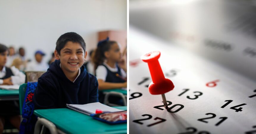 Revisa las fechas del calendario escolar por región